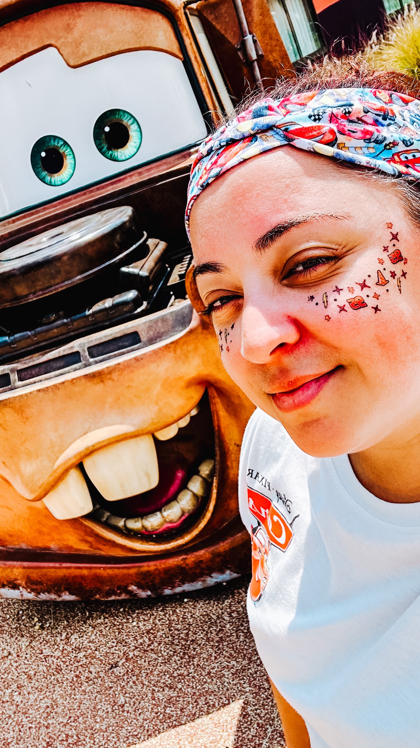 Race Cars Face Freckle Temporary Tattoos