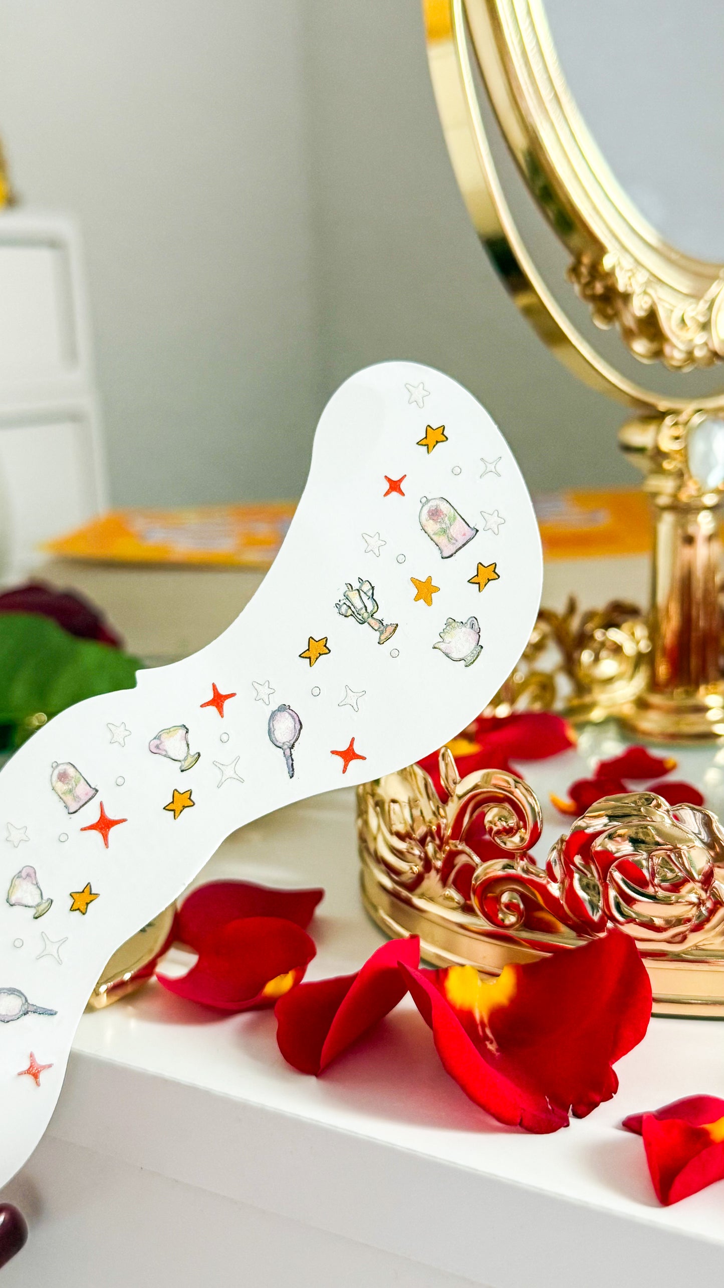 Enchanted Rose Princess Face Freckle Temporary Tattoos