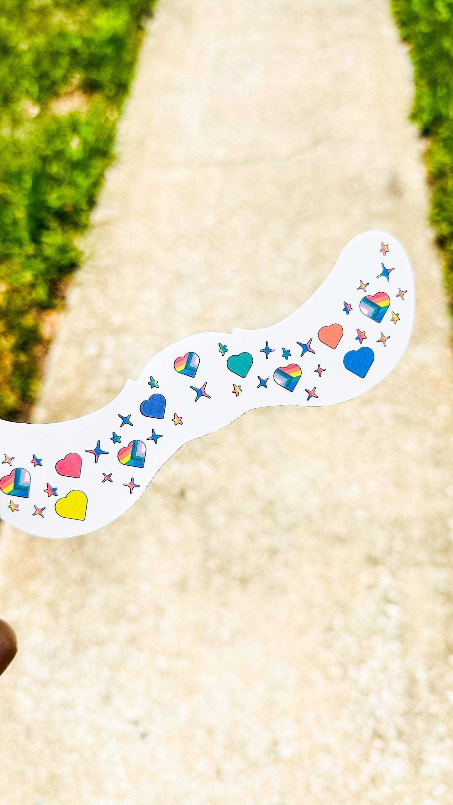 Pride Hearts Freckle Temporary Tattoos