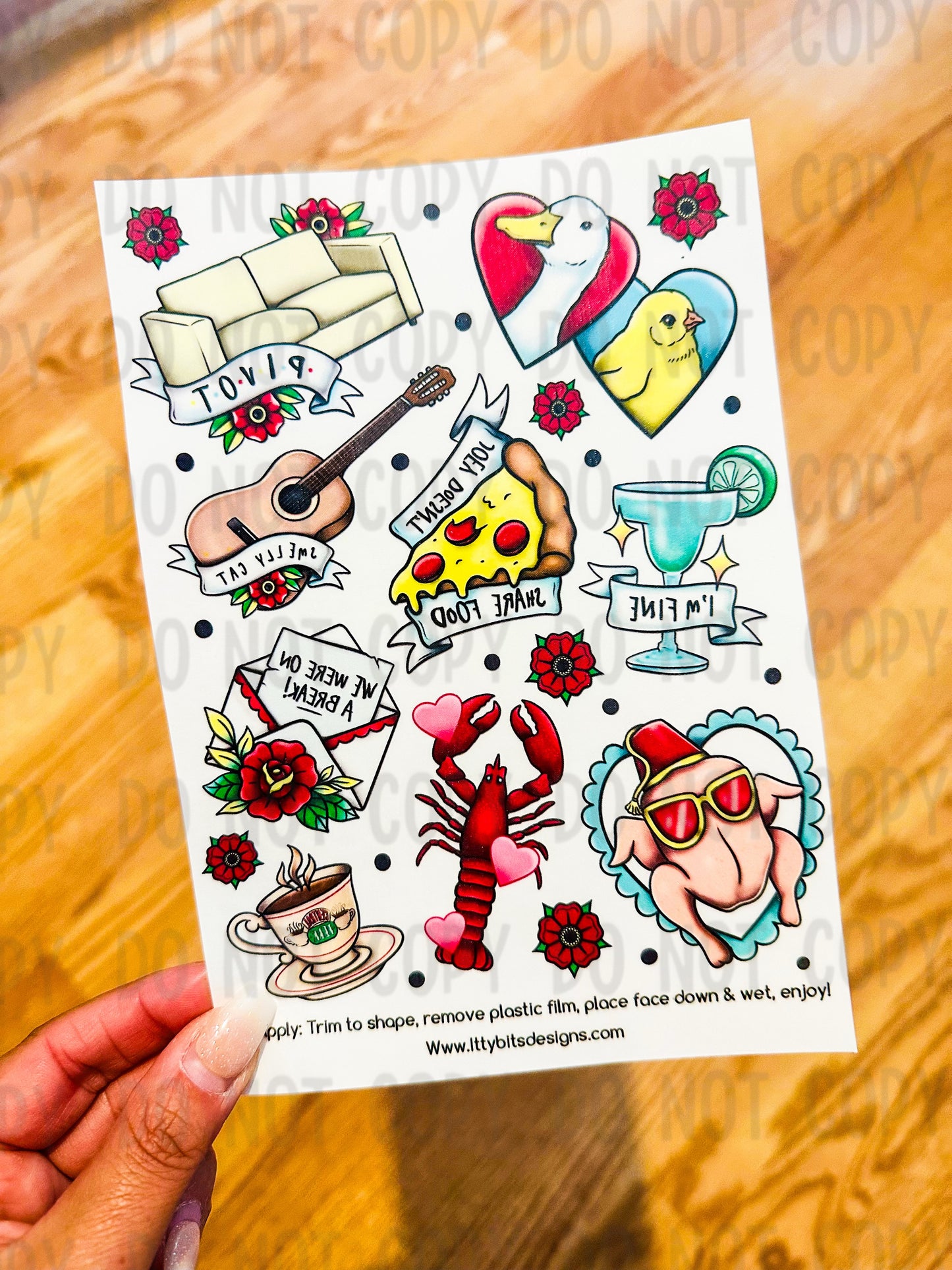 Friends Tattoo Set