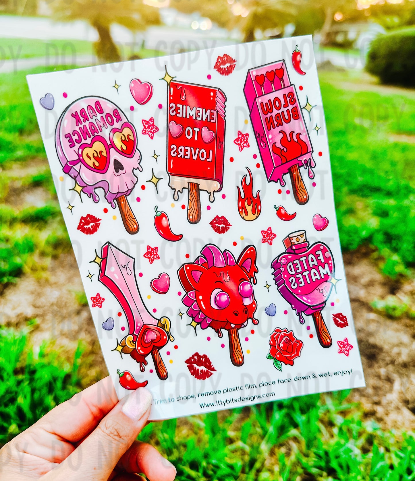 Book Lovers Popsicles Summer Fun Tattoo Pack