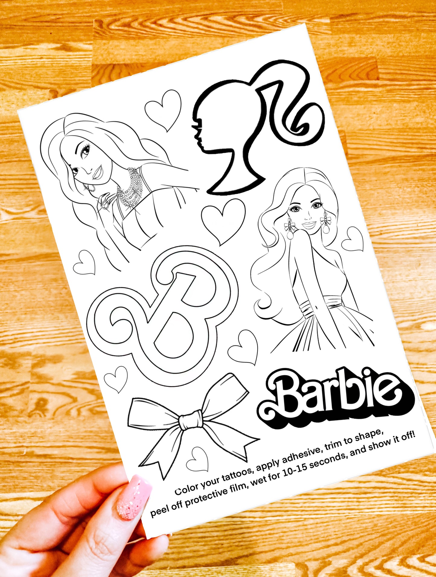 Color Your Own Temporary Tattoos Set - Itty Bits Designs