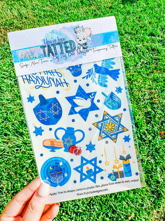 Happy Hanukkah Tattoo Pack