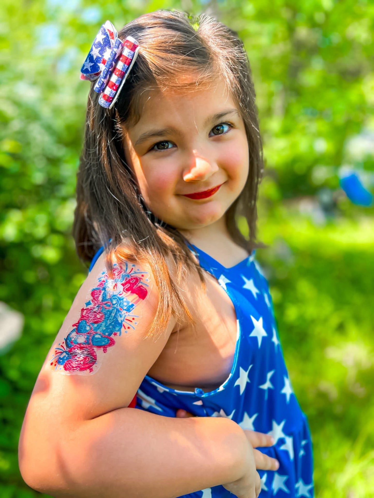 USA Babe Summer Fun Half Sleeve tattoo
