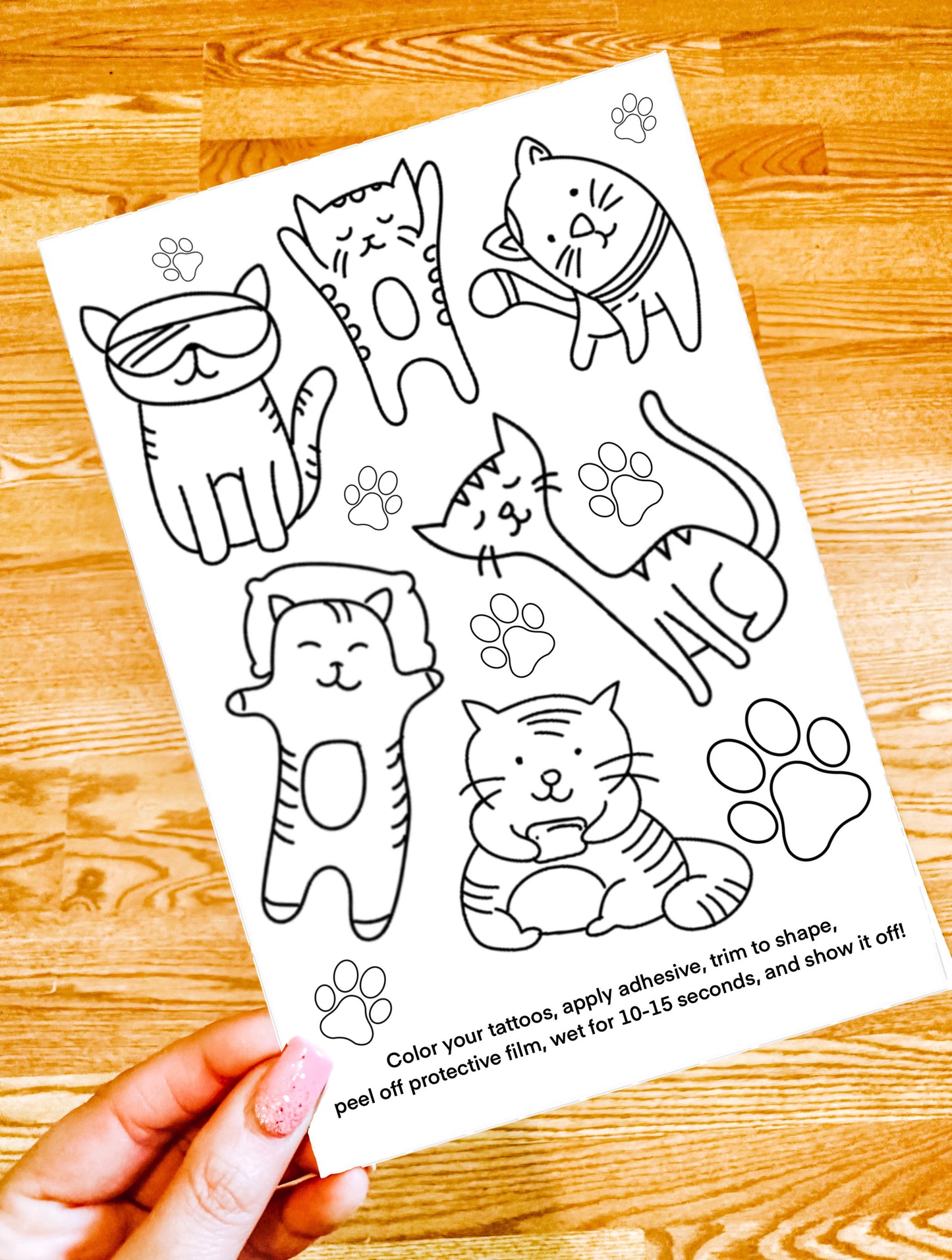 Color Your Own Temporary Tattoos Set - Itty Bits Designs