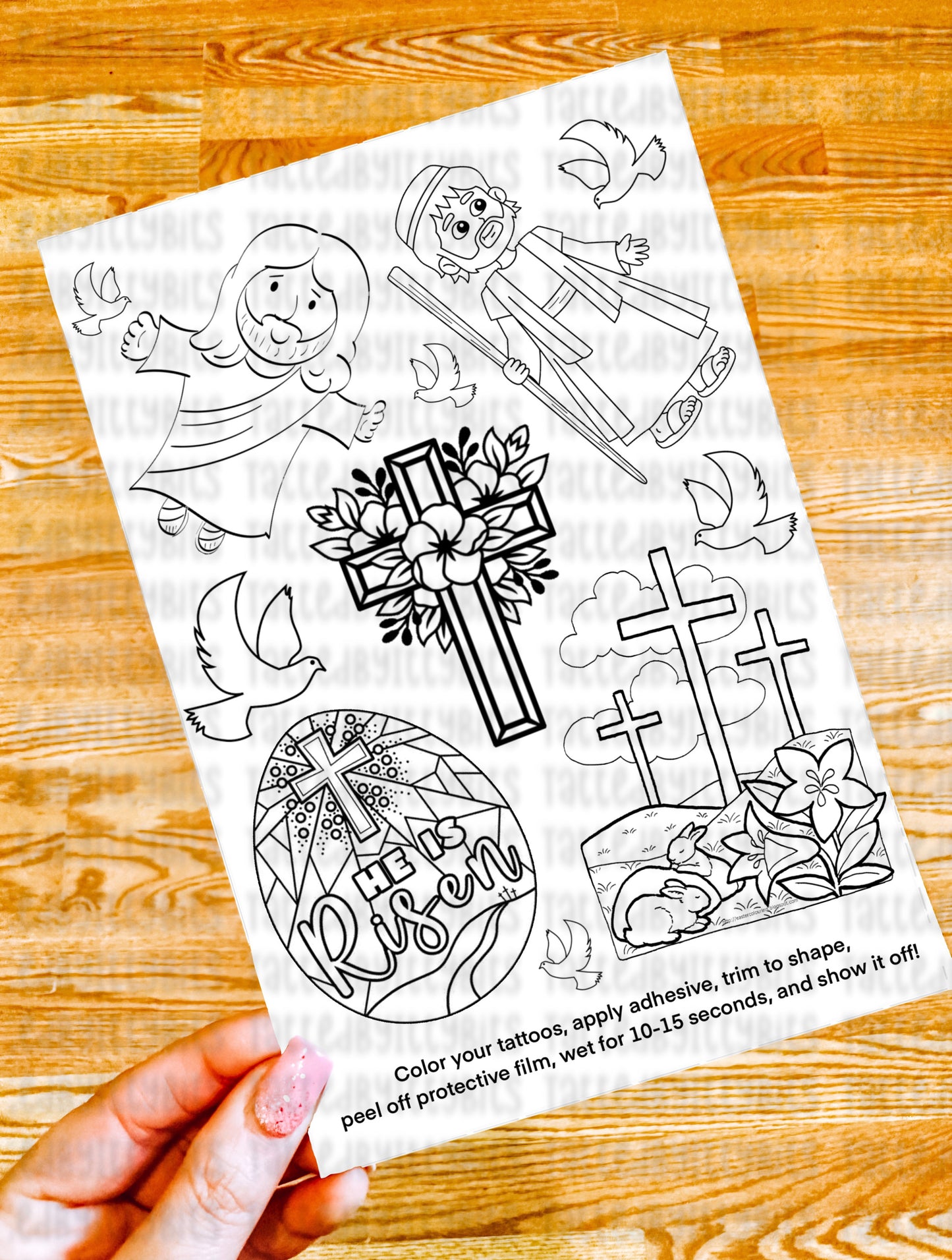 Color Your Own Temporary Tattoos Set - Itty Bits Designs