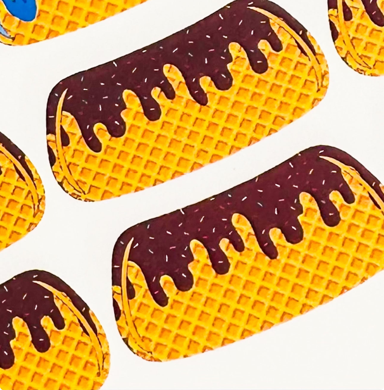 Ice Cream Drip Eyeblack Tattoos - Sheet of 24 Sets - Itty Bits Designs