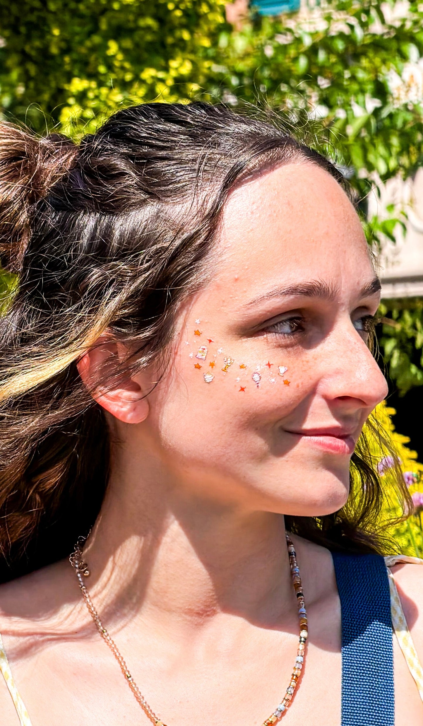 Enchanted Rose Princess Face Freckle Temporary Tattoos