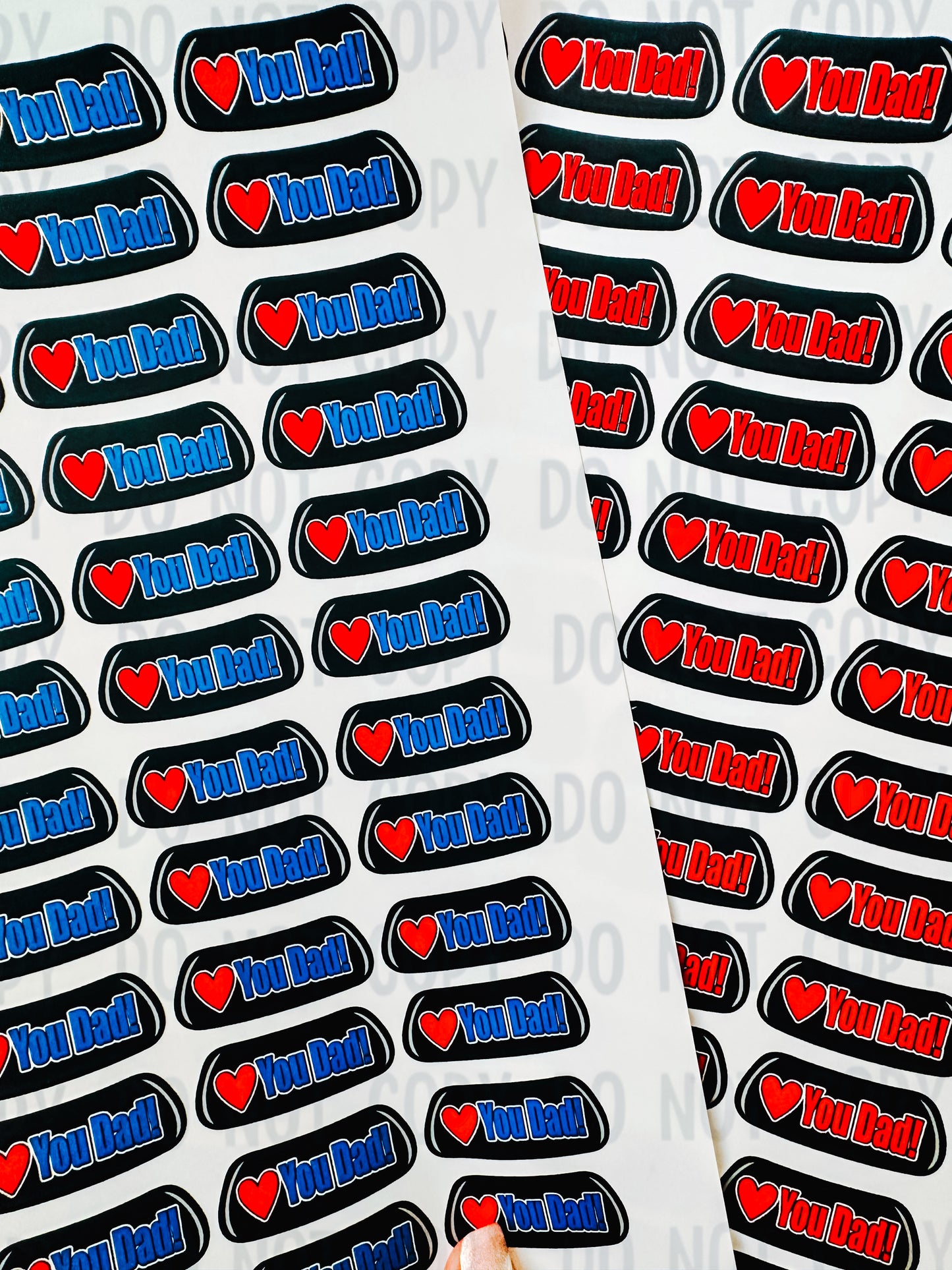 ❤️ You Dad Eyeblack Tattoos - Sheet of 24 Sets