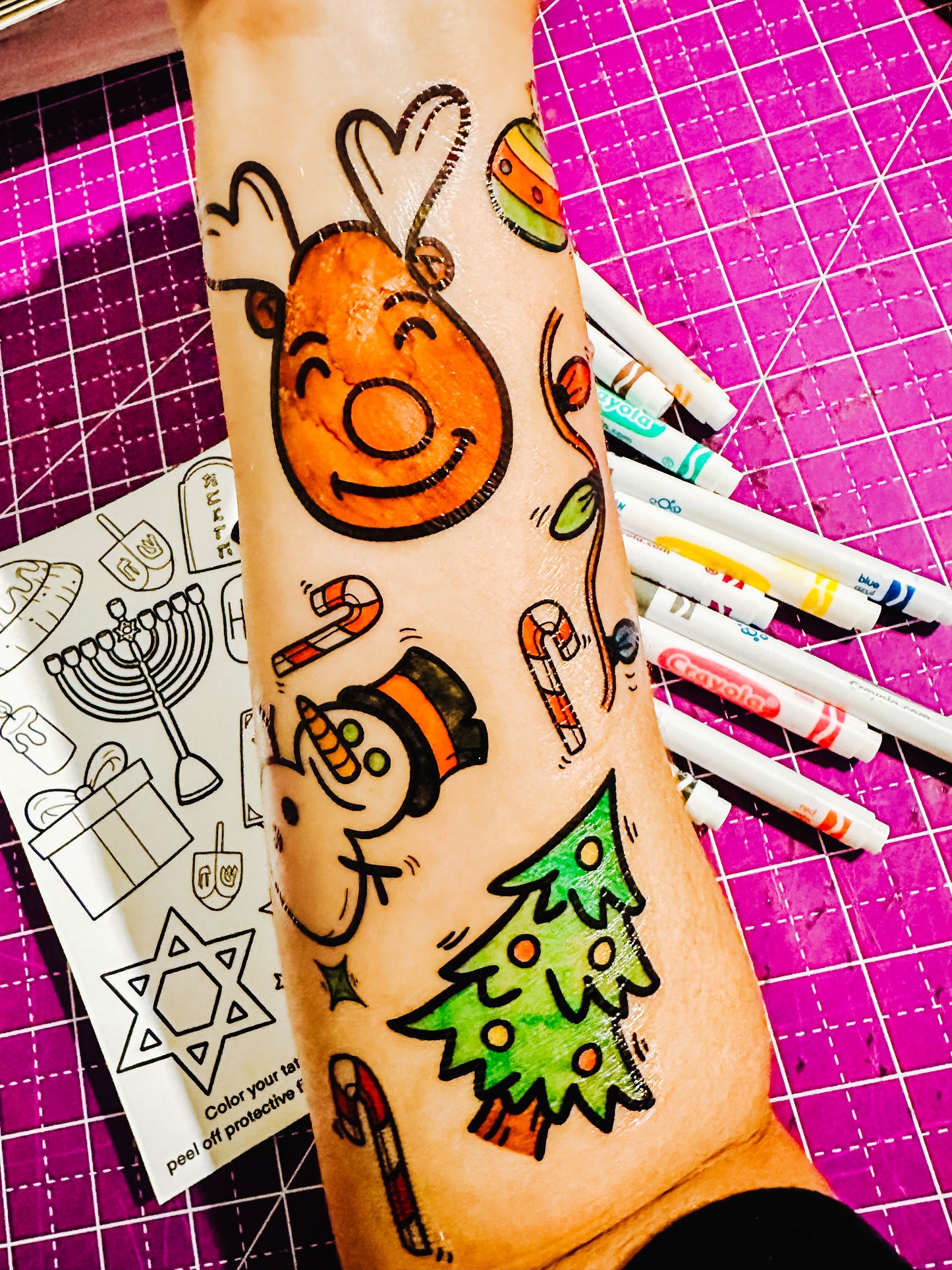 Color Your Own Temporary Tattoos Set - Itty Bits Designs