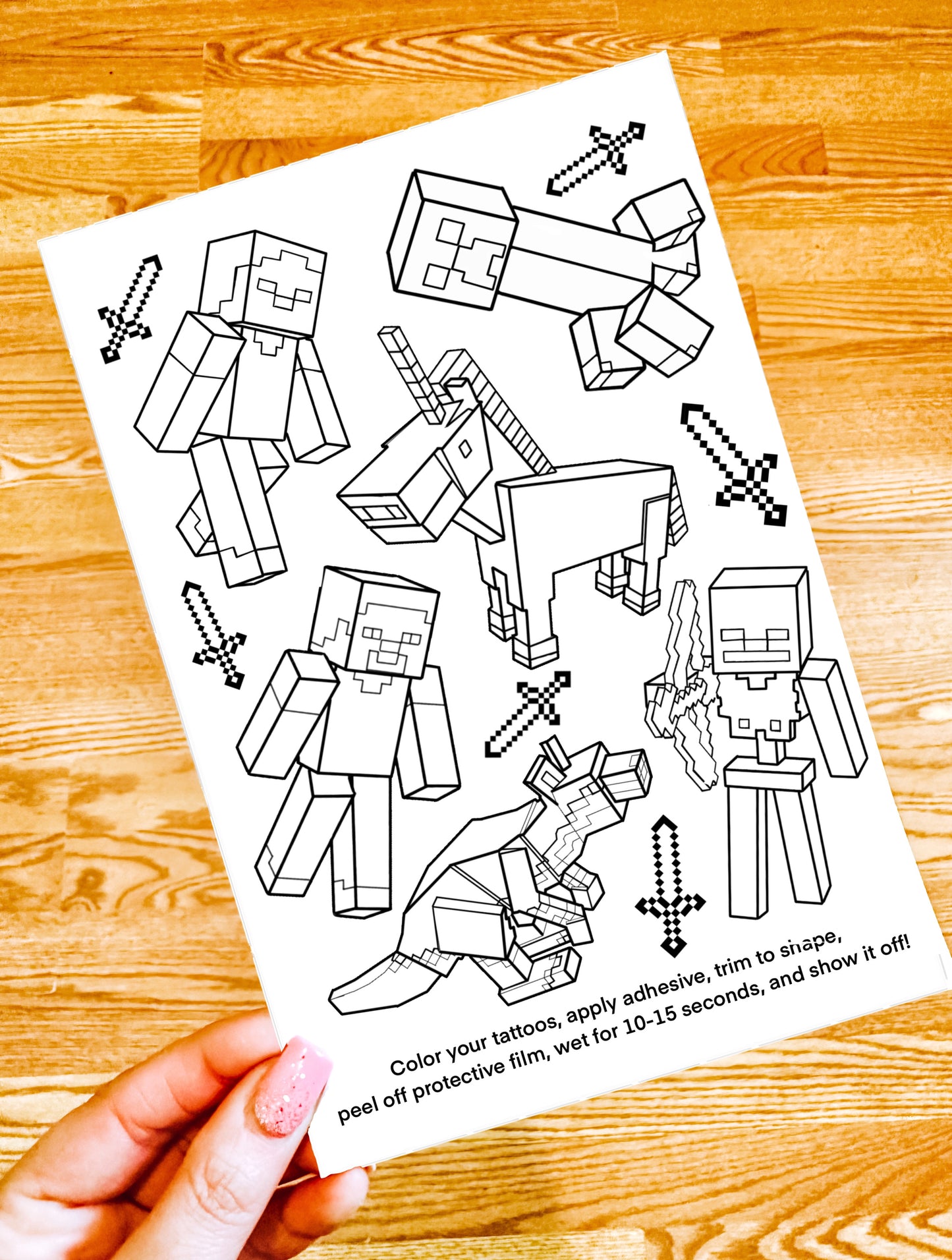 Color Your Own Temporary Tattoos Set - Itty Bits Designs