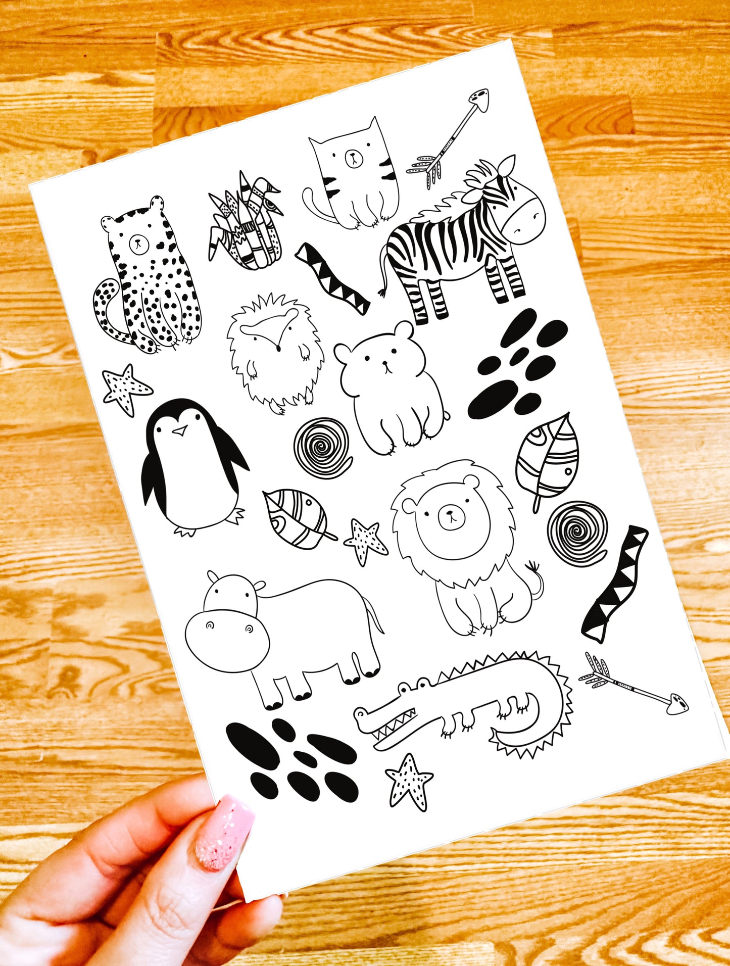Color Your Own Temporary Tattoos Set - Itty Bits Designs