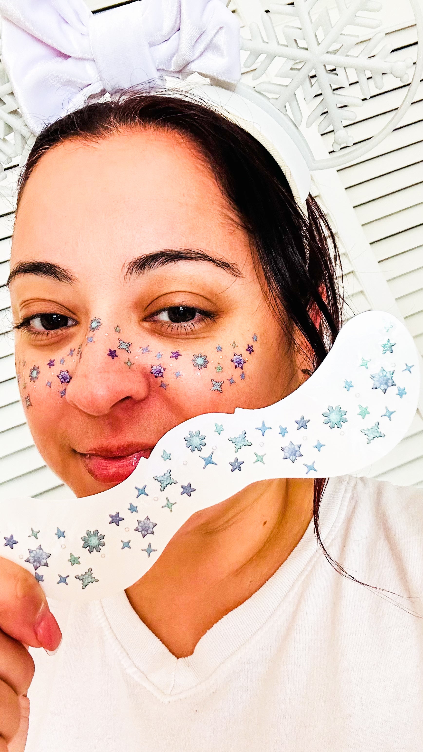 Ice Queen Snowflakes Face Freckle Temporary Tattoos - Itty Bits Designs