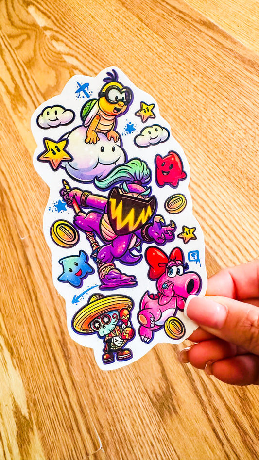 Mario Villains Half Sleeve tattoo