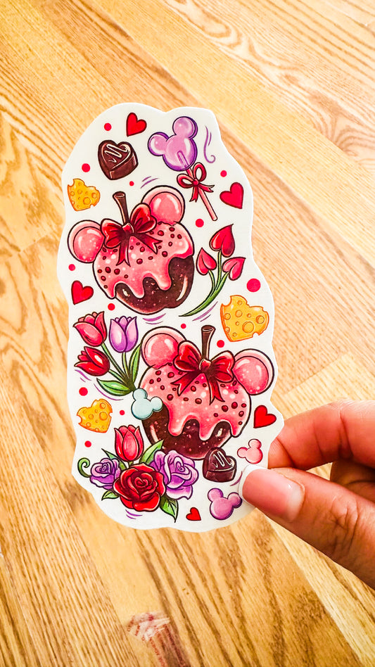 Valentines Mouse Treats Half Sleeve tattoo