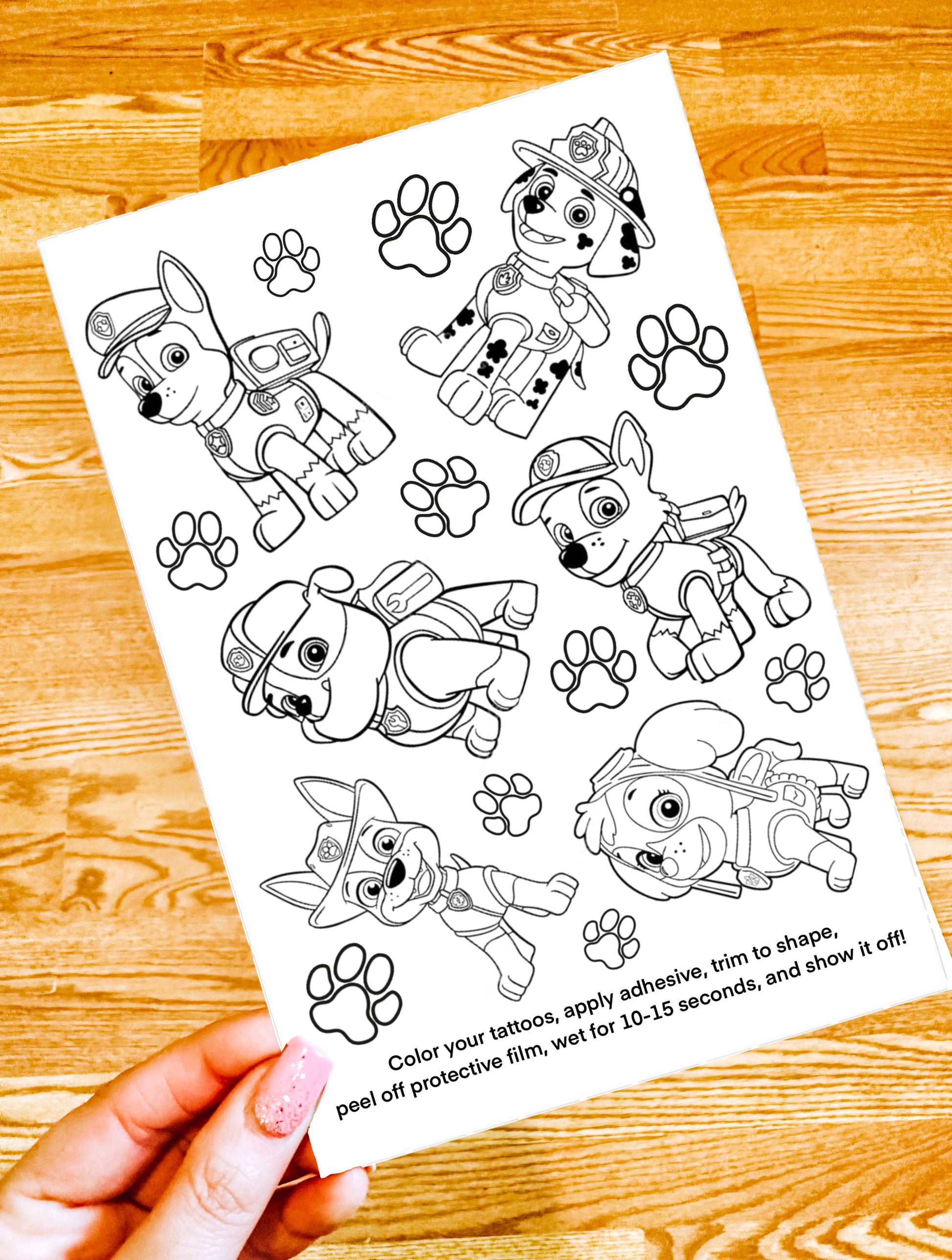Color Your Own Temporary Tattoos Set - Itty Bits Designs