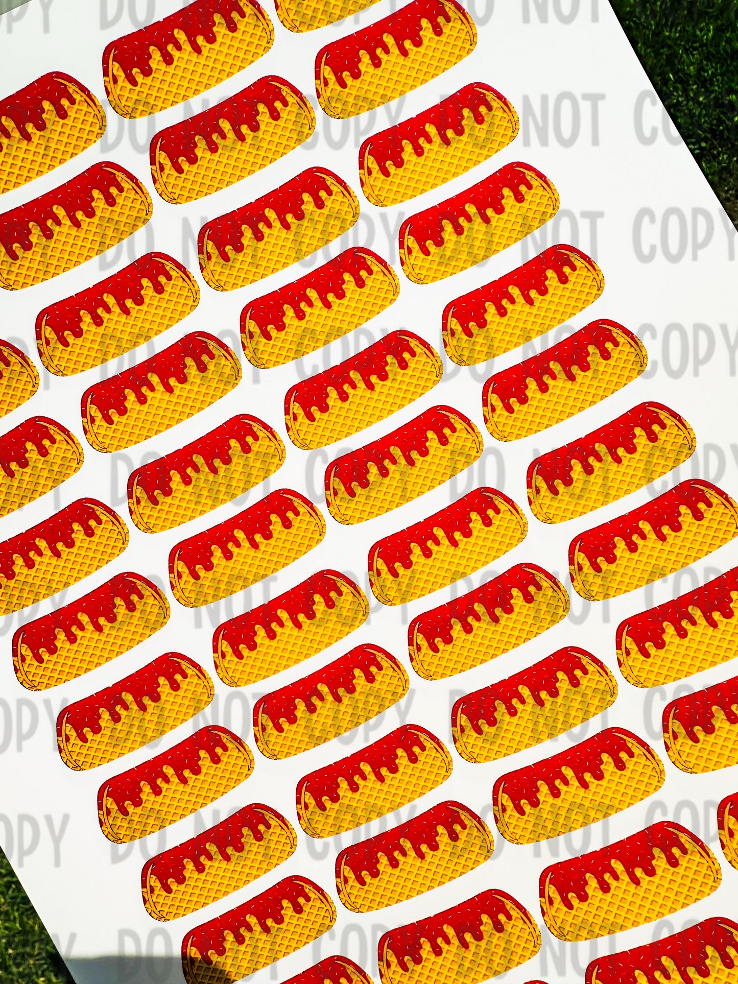 Ice Cream Drip Eyeblack Tattoos - Sheet of 24 Sets - Itty Bits Designs