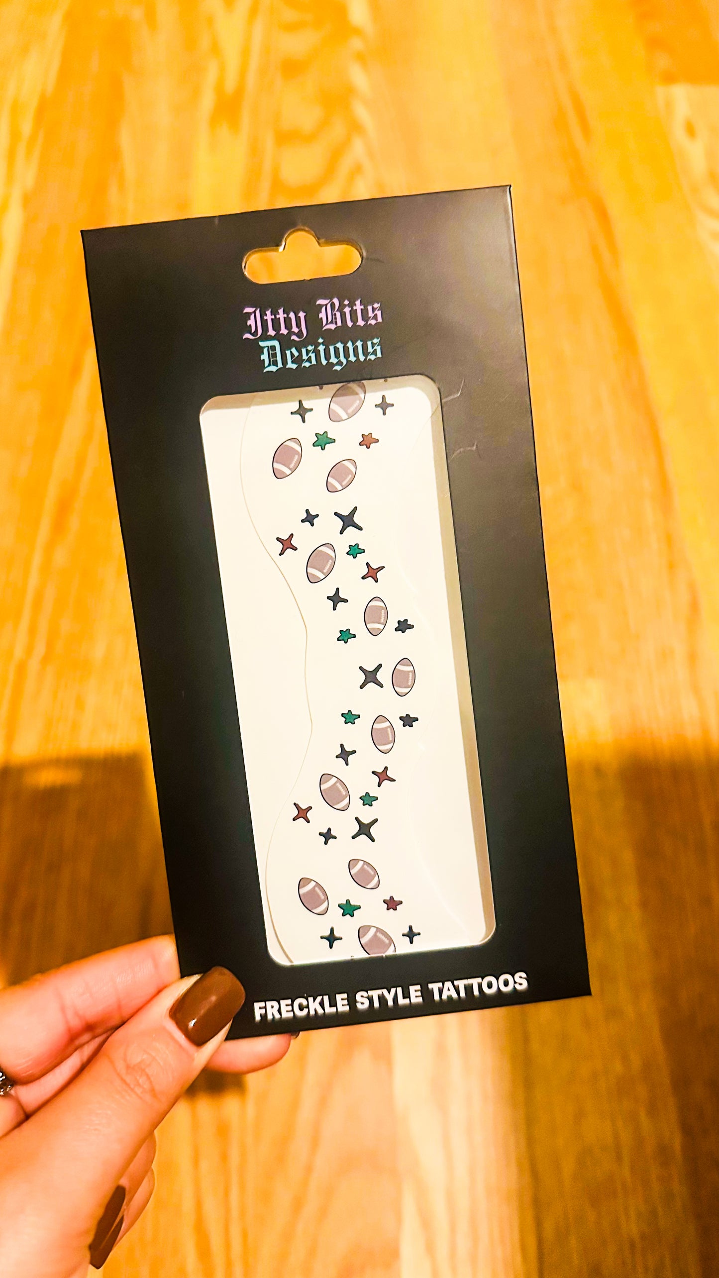 Football Face Freckle Temporary Tattoos - Itty Bits Designs
