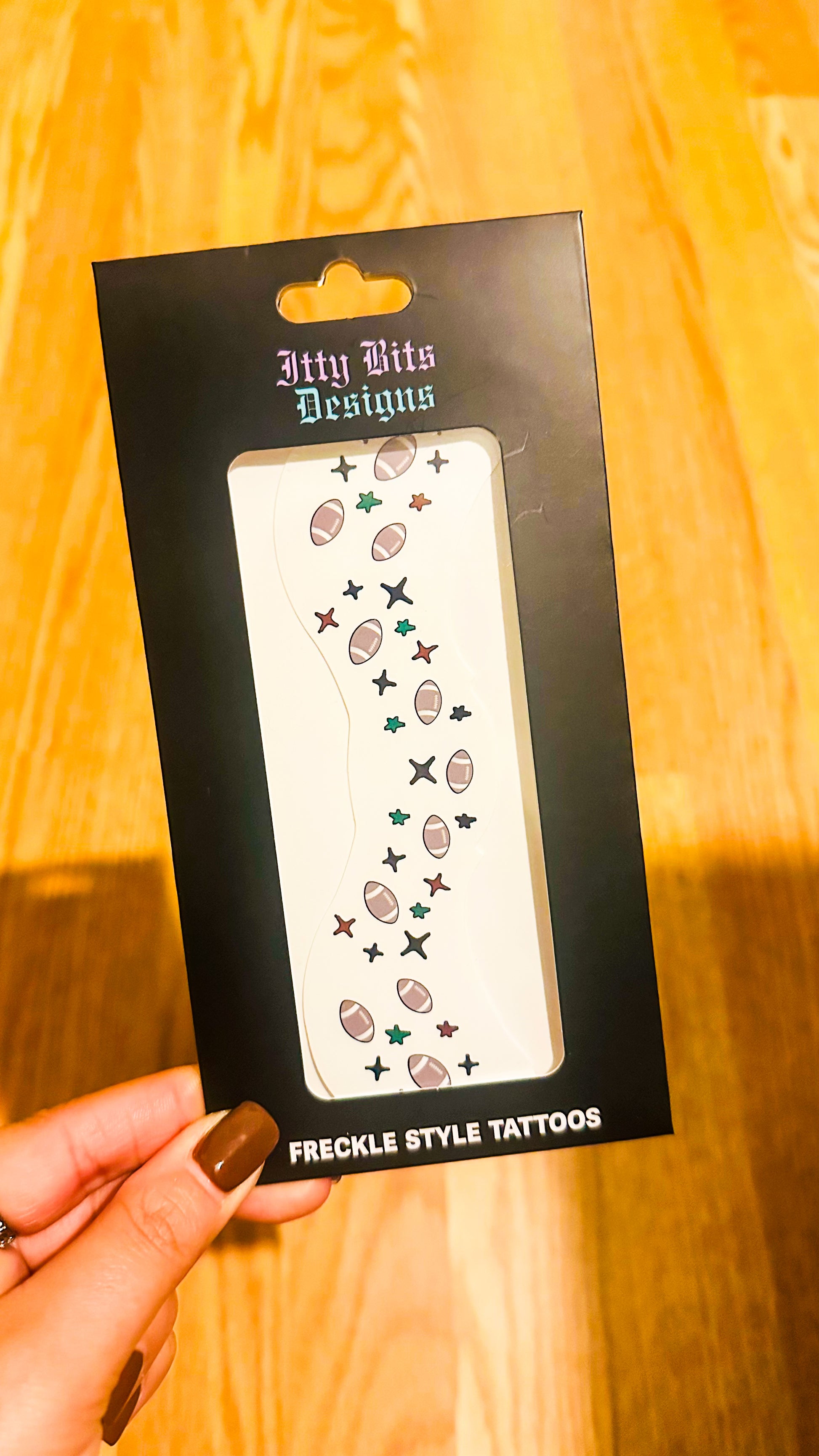 Football Face Freckle Temporary Tattoos - Itty Bits Designs