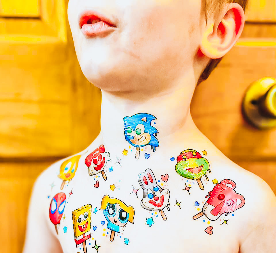 Character Pops Tattoo Set