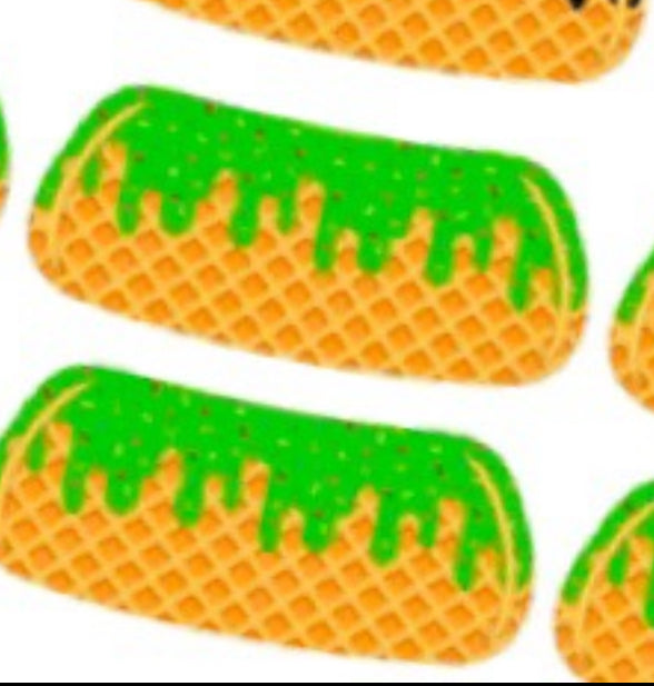 Ice Cream Drip Eyeblack Tattoos - Sheet of 24 Sets - Itty Bits Designs