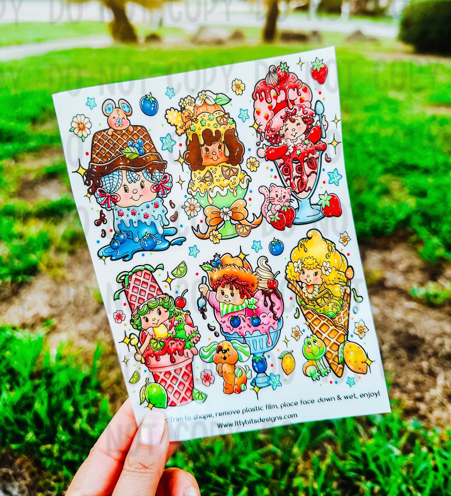 Shortcake Ice Cream Summer Fun Tattoo Pack