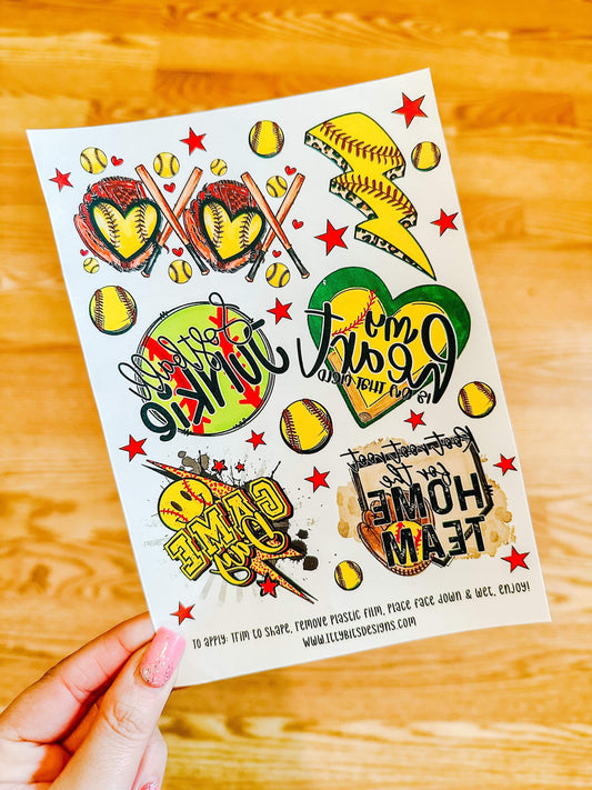 Softball Obsessed 5x7 Sheets