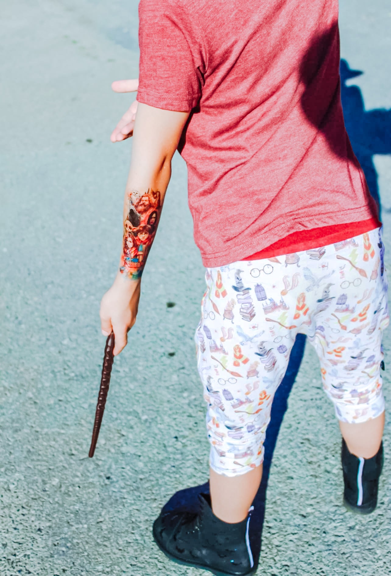 HP Half Sleeve Temporary Tattoo - Itty Bits Designs