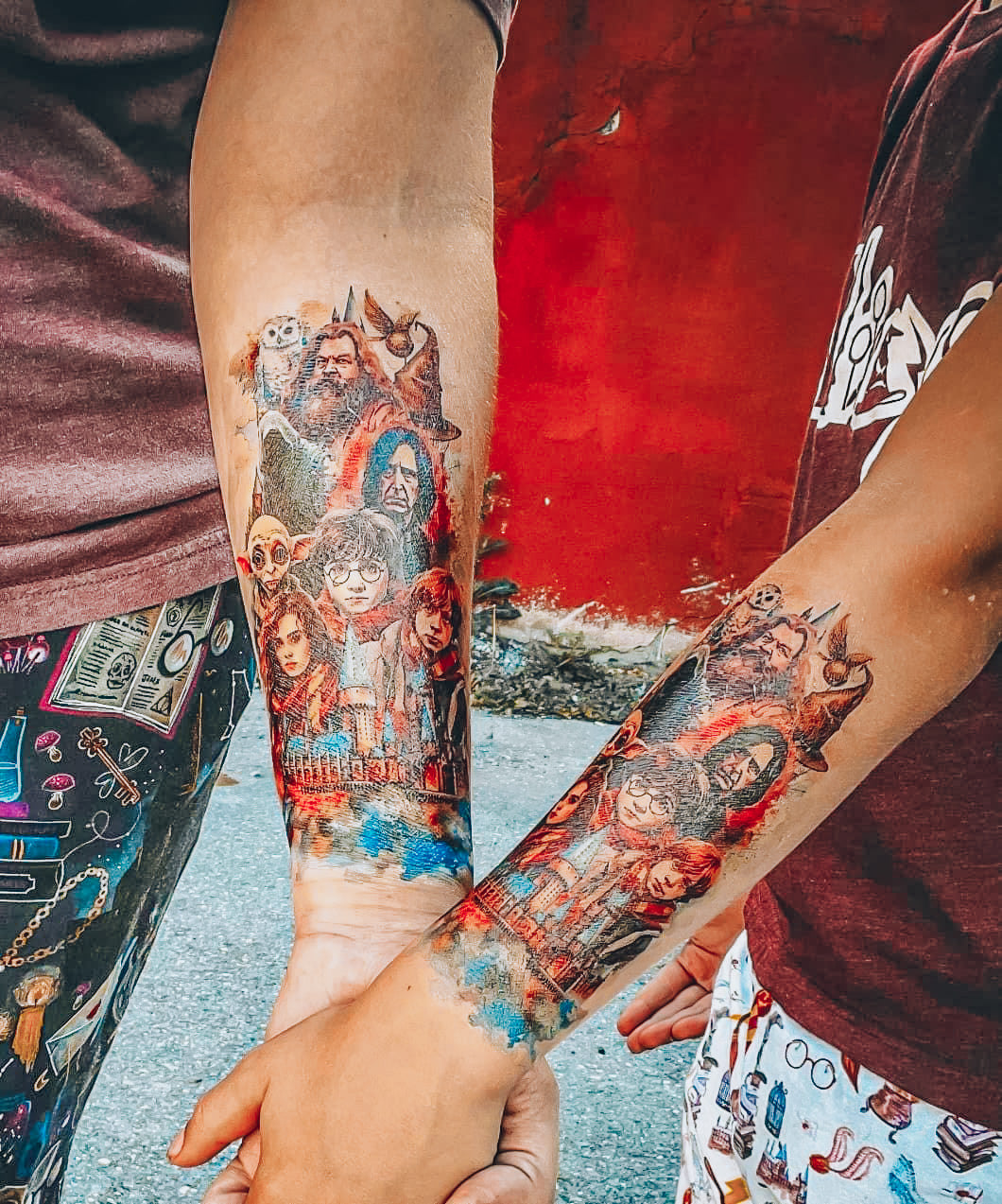 HP Half Sleeve Temporary Tattoo - Itty Bits Designs