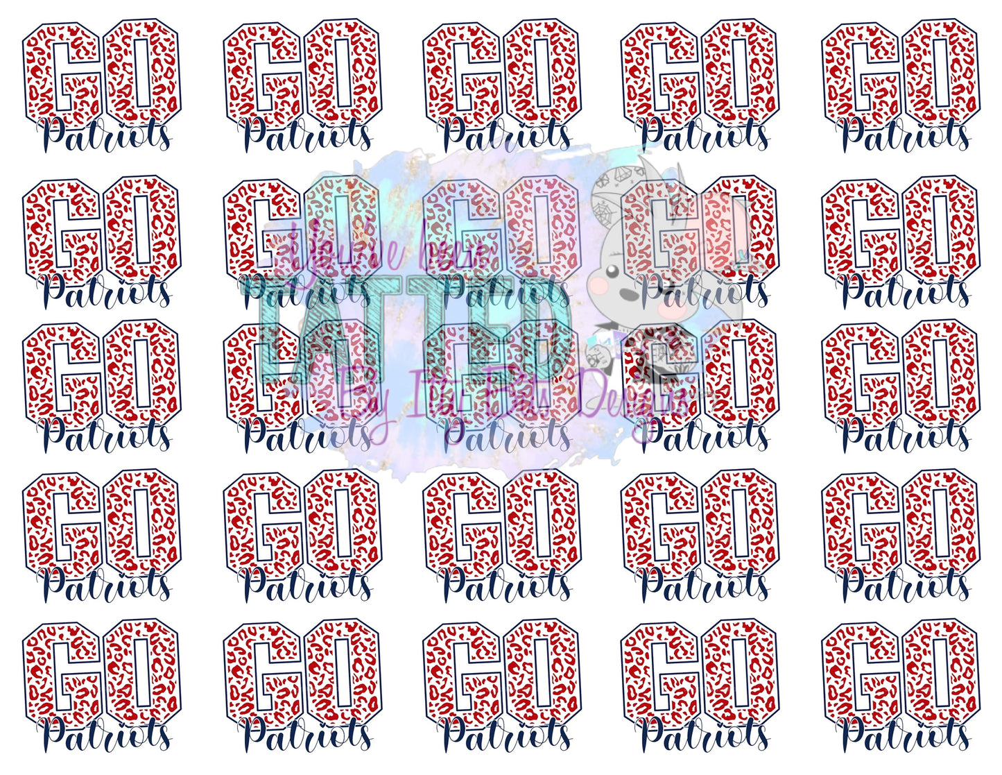Custom GO TEAM temporary Tattoos - Sheet of 35 tattoos