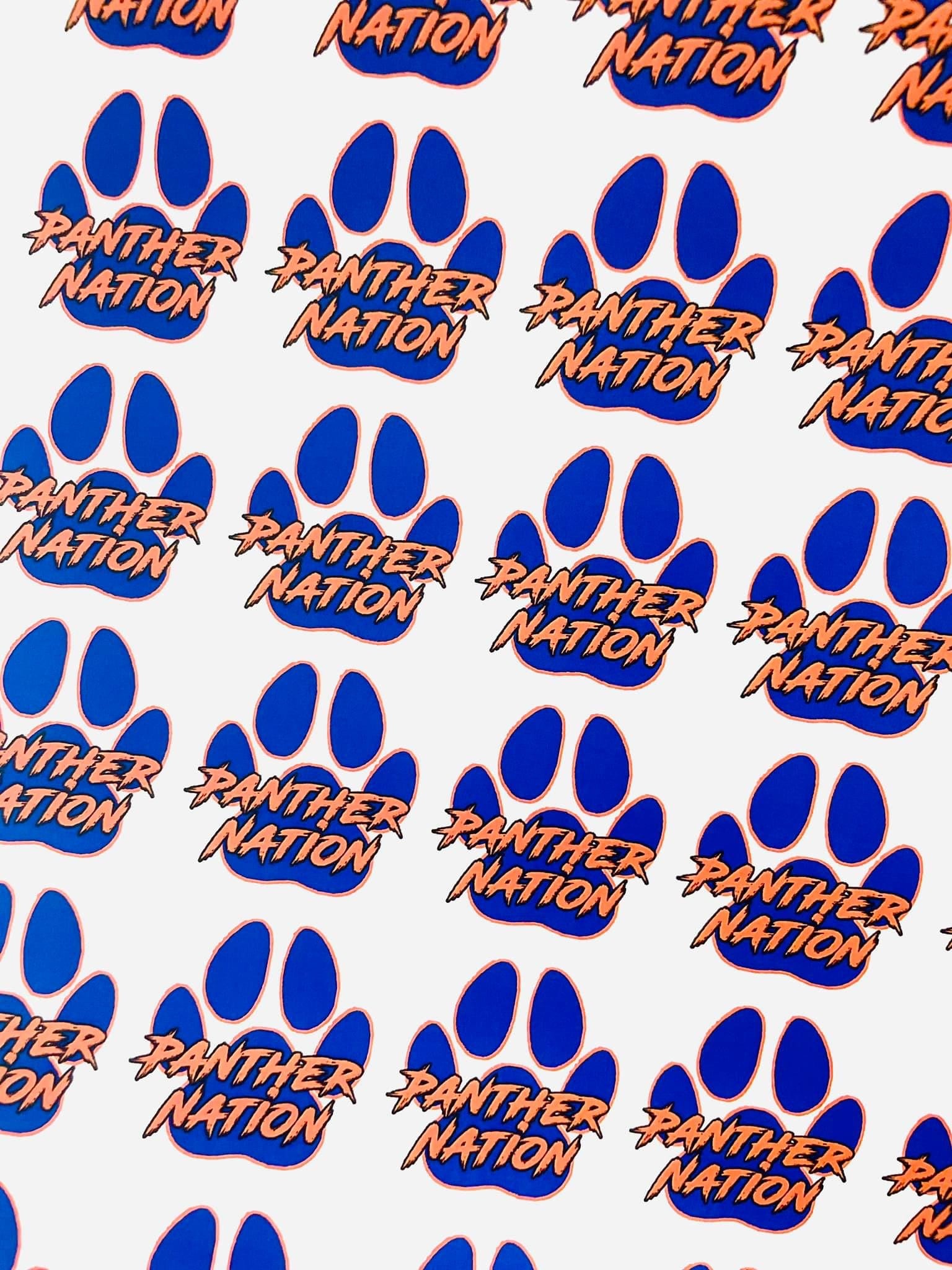 Team Nation Paw Print Tattoos - Sheet of 35 Tattoos - Itty Bits Designs