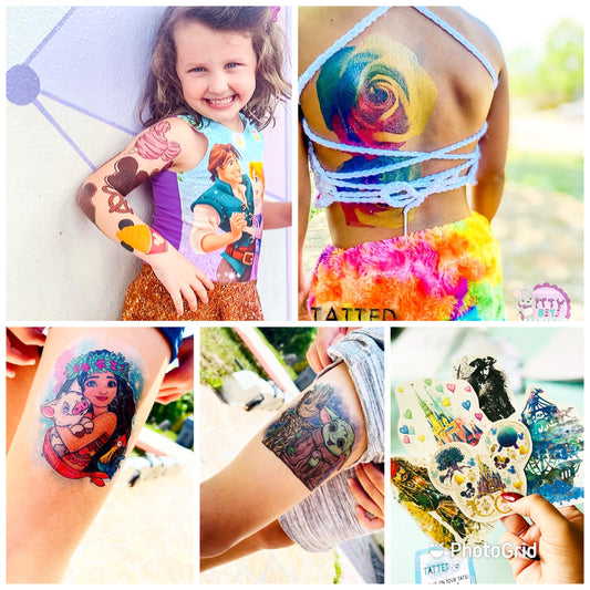 Custom 5 Pc Tattoo Pack - Itty Bits Designs