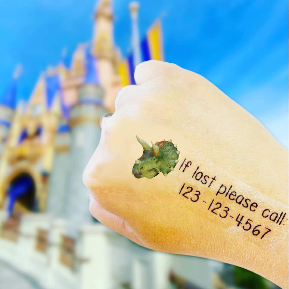 CUSTOM - ANY THEME Contact Phone Number Tattoos - Itty Bits Designs