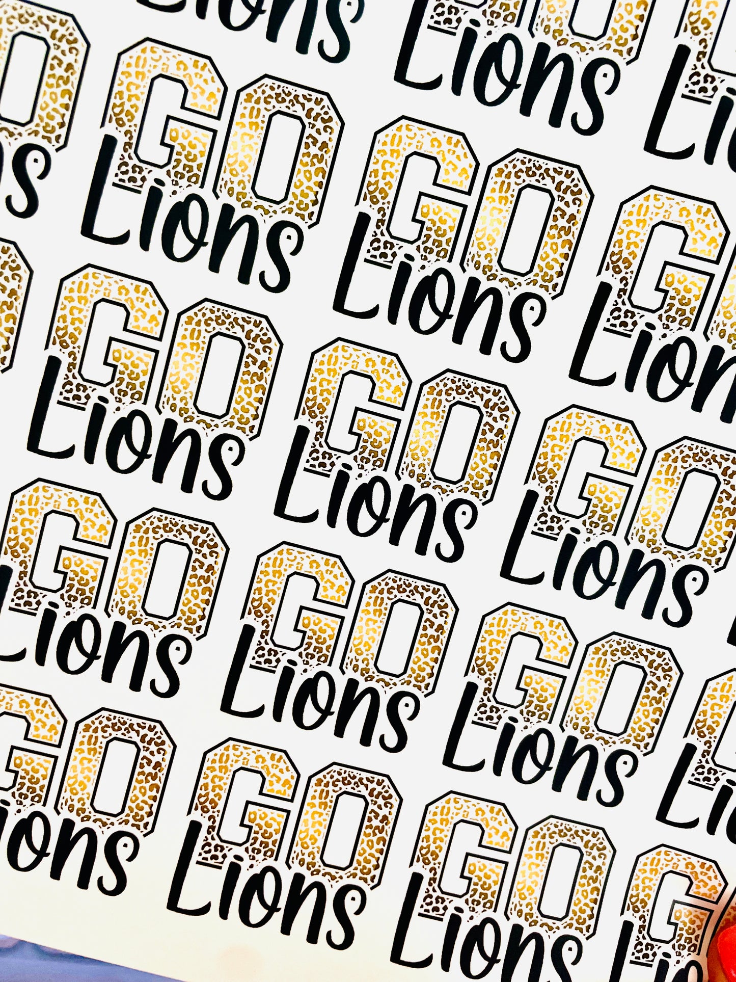 Custom GO TEAM temporary Tattoos - Sheet of 35 tattoos